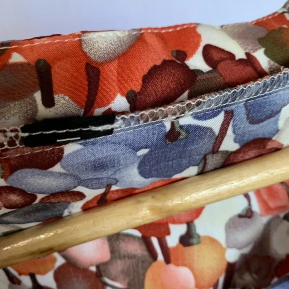 XL Prairie Style‎ Floral Buttons Puff Sleeve Frill Wrist Farm House Hippie Dress - Picture 5 of 7